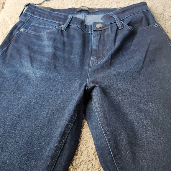 Women's Dark Blue Denim Jeans - Hudson - 8/29" - Picture 4 of 16